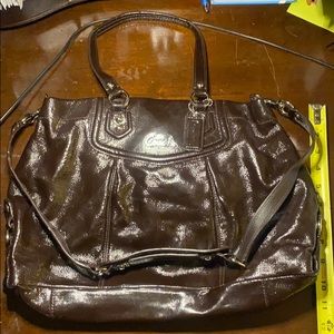 Coach Brown Satchel with Crossbody Strap